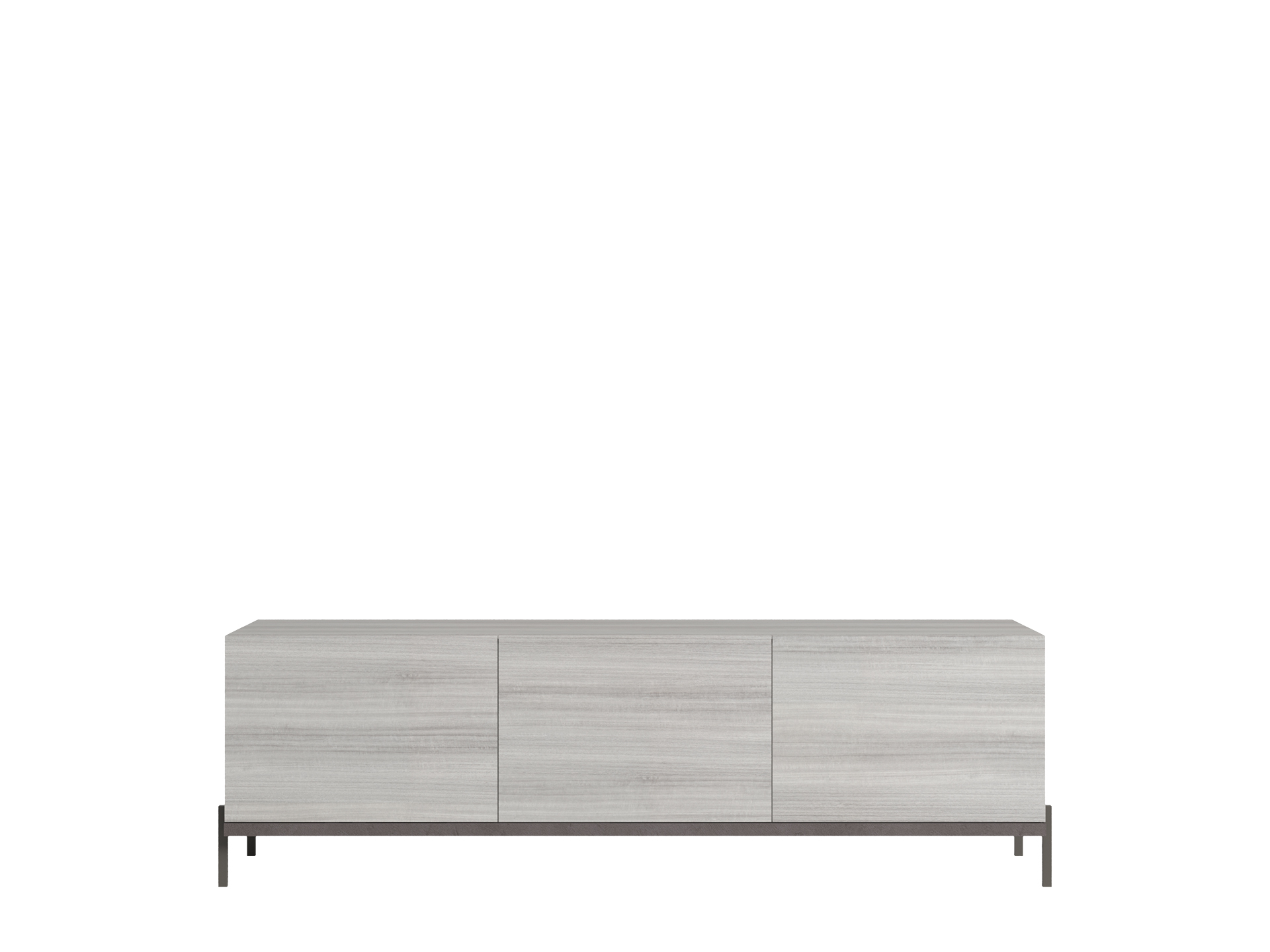 ТВ Тумба 3 дверная MIA SILVER GREY
