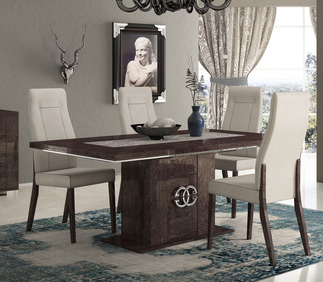 Раскладной Обеденный стол PRESTIGE UMBER BIRCH 180/225