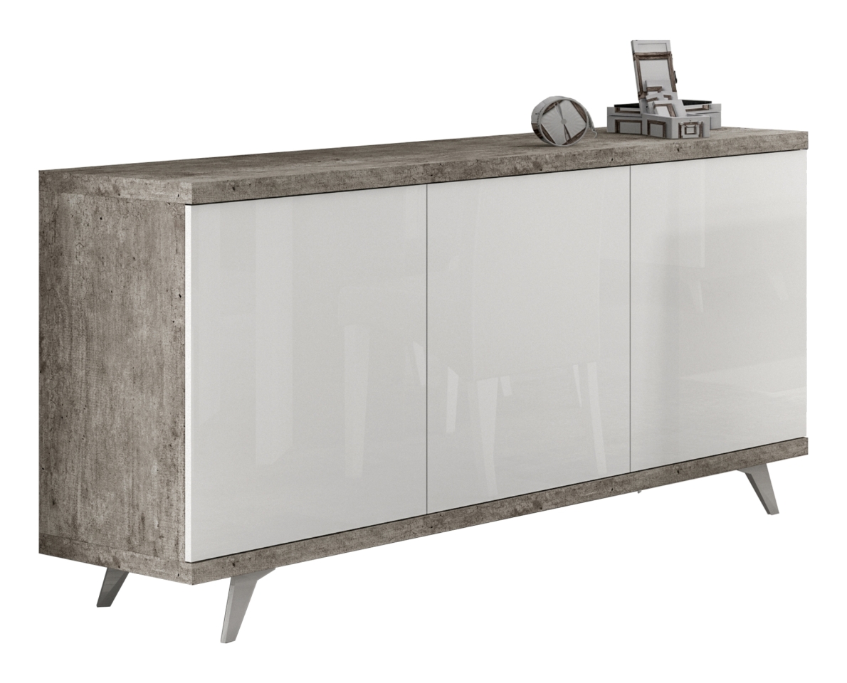 Буфет для гостиной TREVISO Grey трехдверный 