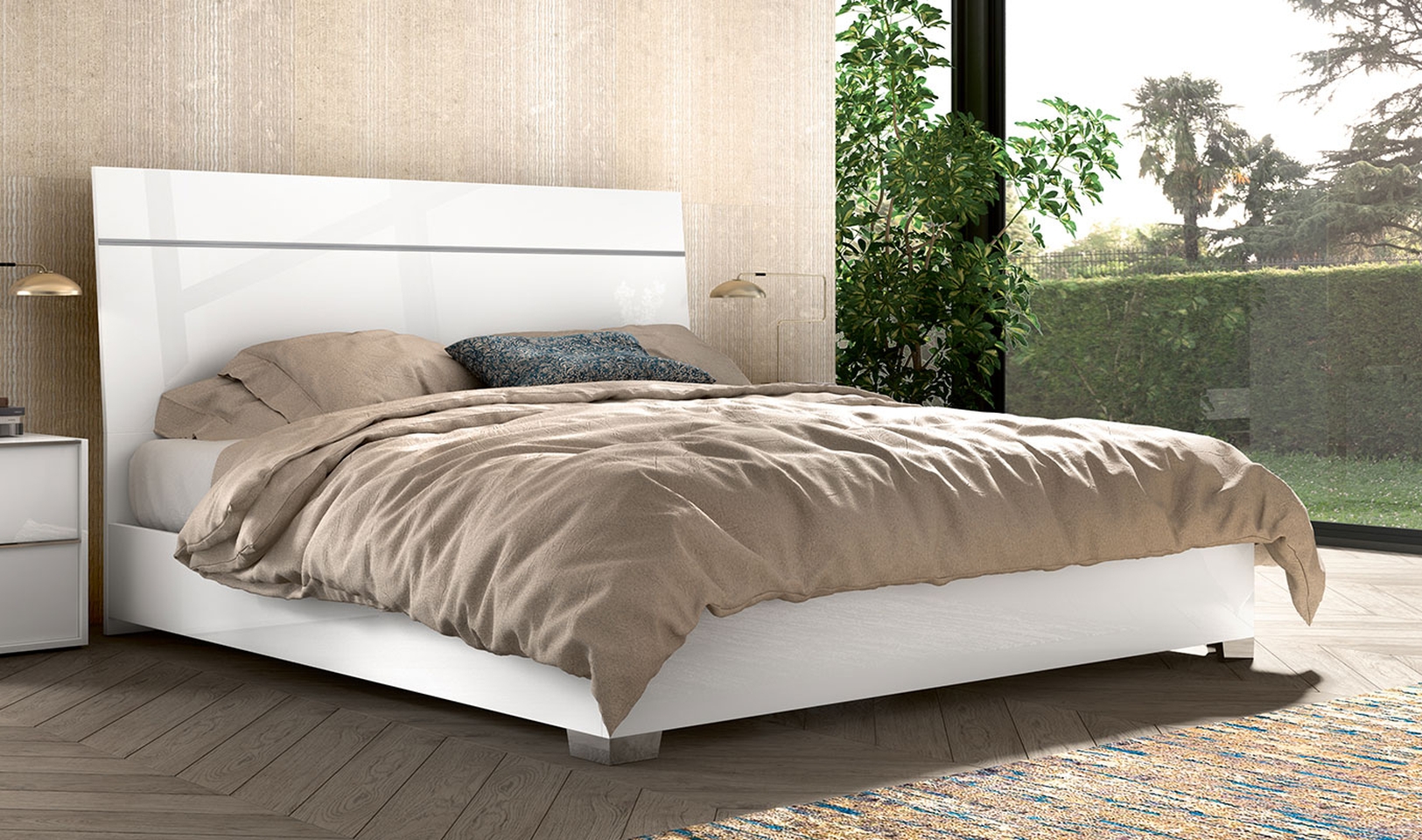Двуспальная кровать LUNA Queen Size
