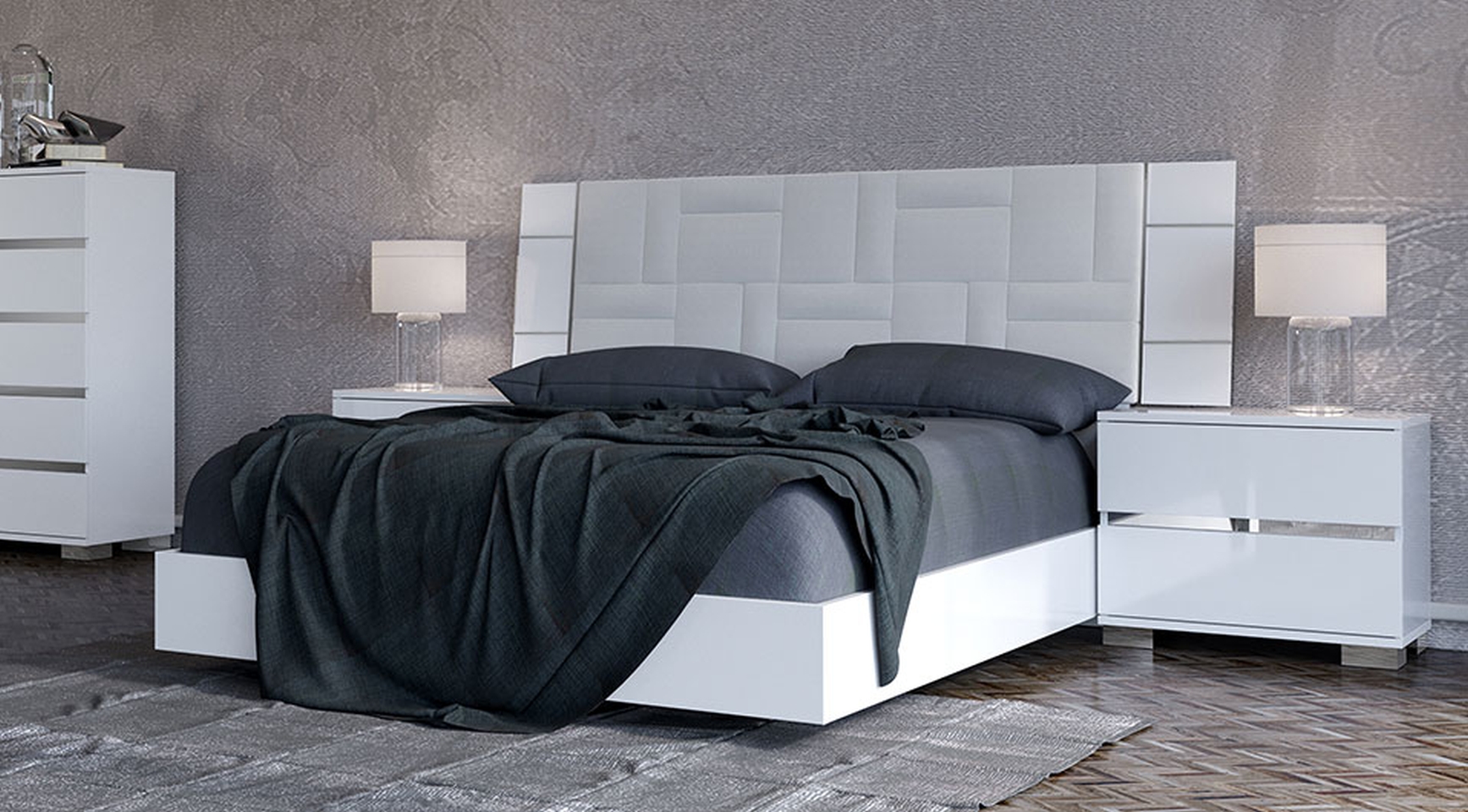 Кровать двуспальная с мягким изголовьем DREAM King Size