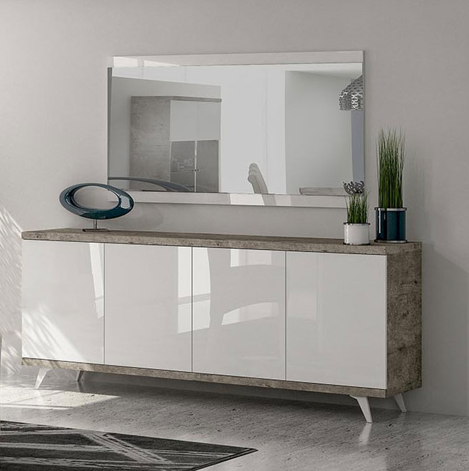 Большой буфет для гостиной TREVISO Grey  