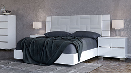 Кровать двуспальная с мягким изголовьем DREAM 180