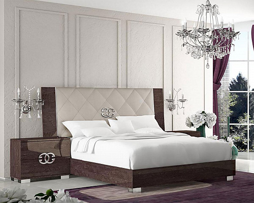 Кровать двуспальная  Prestige 180 с мягким изголовьем